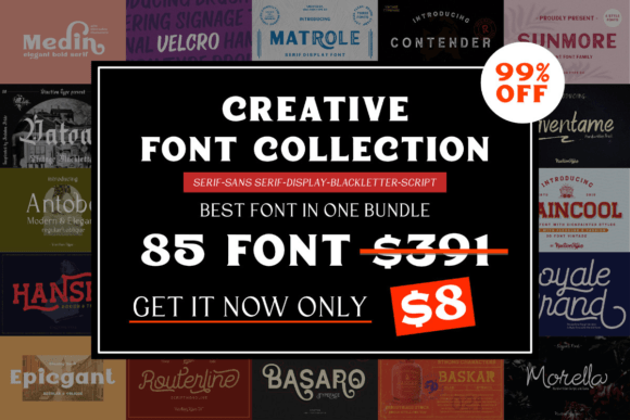 85 Essential Fonts for Every Creative Project