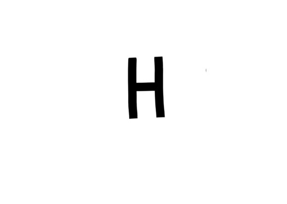Black Letter H Craft Design: A Bold Asset for Creative Projects