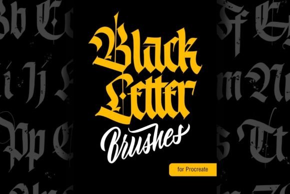 Blackletter Brush Pack for Procreate: Authentic Calligraphy on Your iPad