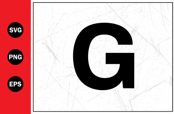 Bold Black Letter G Alphabet Svg Png Eps for Modern Projects