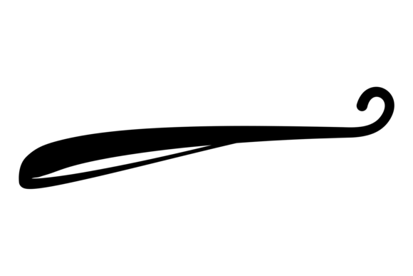 Exploring Vintage Text Tail Swirl: A Black Letter Swoosh