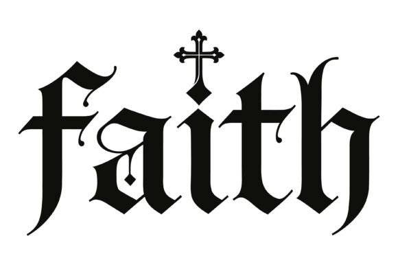 Faith Gothic Blackletter Cross SVG: A Deep Dive into Sacred Typography
