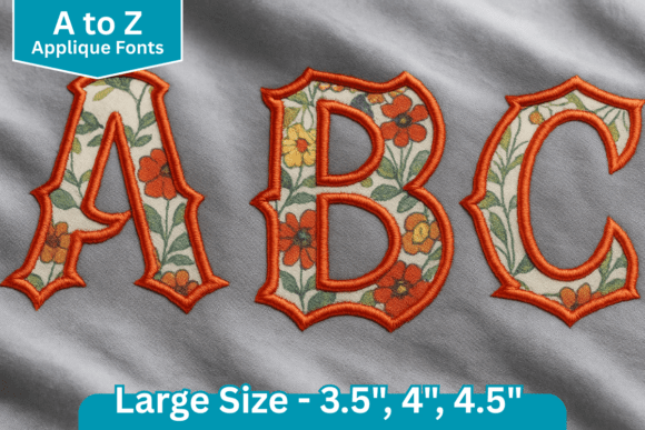 Fantasy Blackletter Embroidery Font: A Bold Handmade Touch