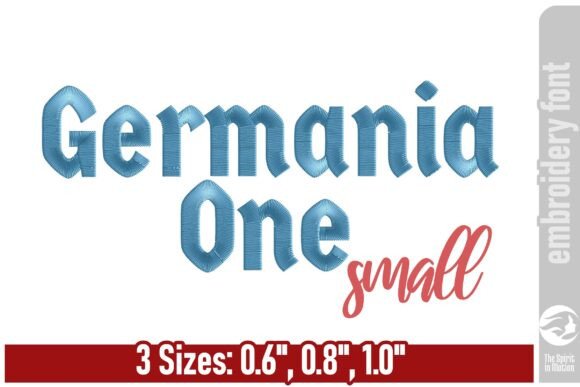 Germania One Blackletter Embroidery Font: A Modern Gothic Revival