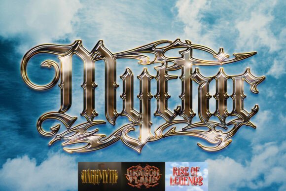 Ornamental Fantasy Gothic Chrome Text Effect: A Designer's Guide