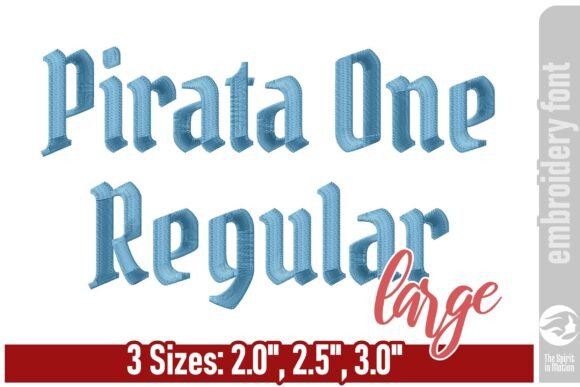 Pirata One Blackletter Font - Large: A Bold Gothic Statement