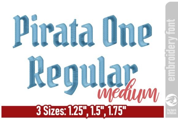 Pirata One Blackletter Font - Medium: A Bold Gothic Flair