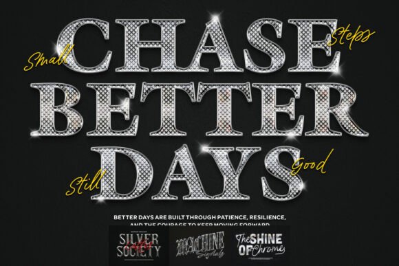 Silver Chrome Typography Text Effect: Elevate Your Design Projects