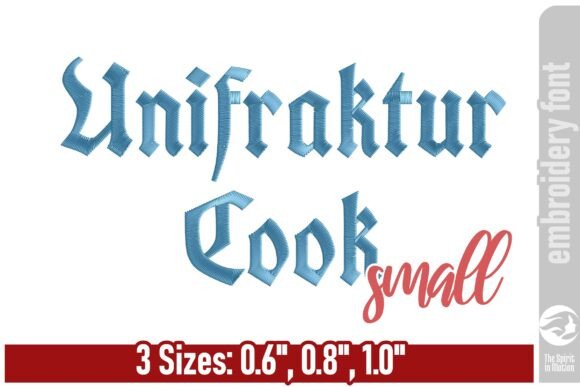 Unifraktur Blackletter: A Gothic Font for Embroidery